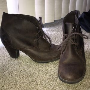 Clarks Bootie Heels